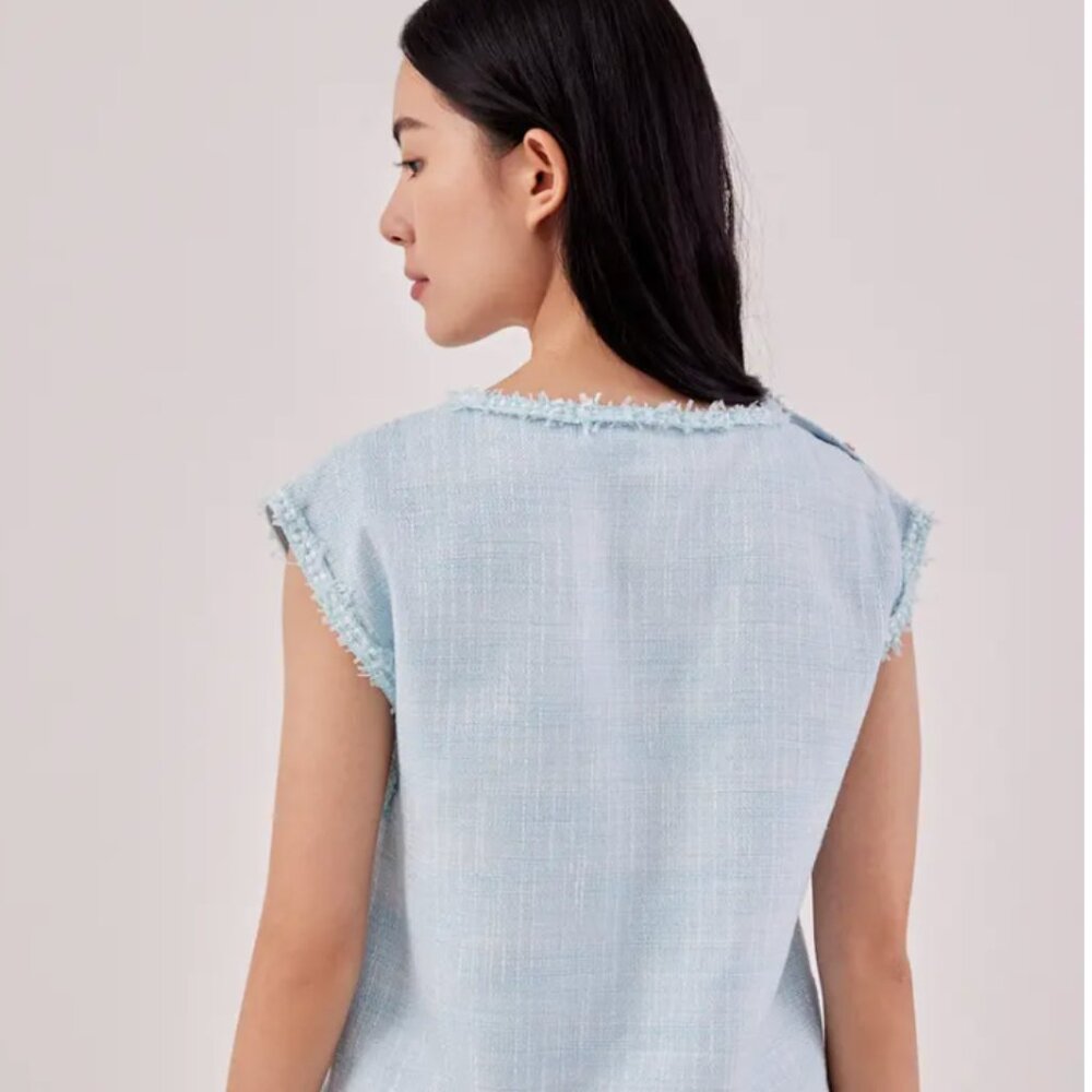 Rulia Tweed Shell Top - Picture 4 of 7